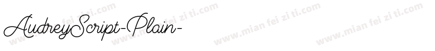 AudreyScript-Plain字体转换