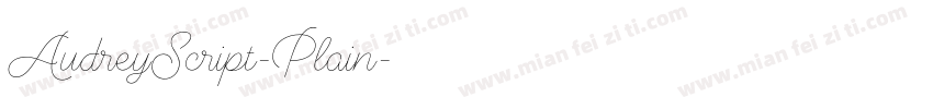 AudreyScript-Plain字体转换