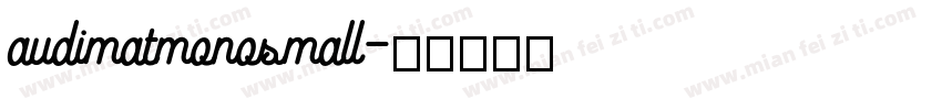 audimatmonosmall字体转换