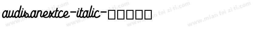 audisanextce-italic字体转换