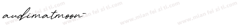 audimatmoon字体转换