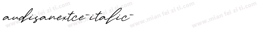 audisanextce-italic字体转换