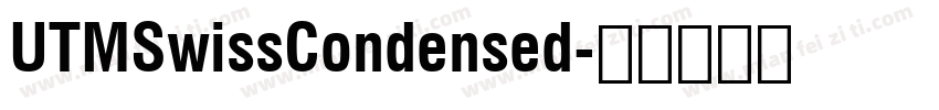 UTMSwissCondensed字体转换