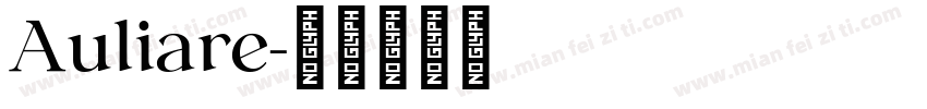 Auliare字体转换