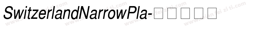 SwitzerlandNarrowPla字体转换