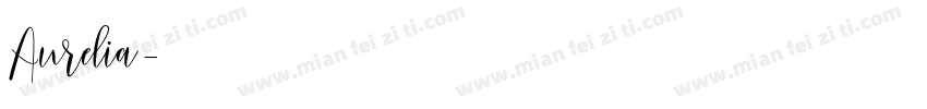 Aurelia字体转换