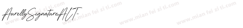 AurellySignatureALT字体转换