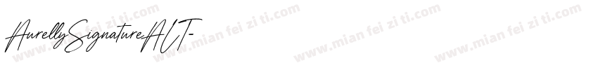 AurellySignatureALT字体转换