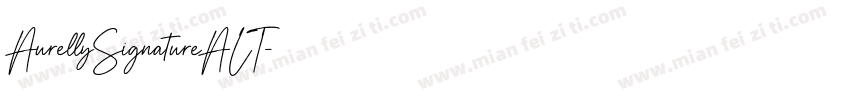 AurellySignatureALT字体转换