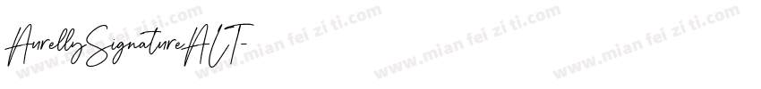 AurellySignatureALT字体转换