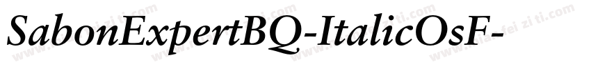 SabonExpertBQ-ItalicOsF字体转换