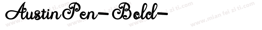 AustinPen-Bold字体转换