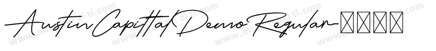 AustinCapittalDemoRegular字体转换