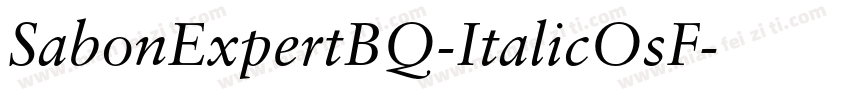 SabonExpertBQ-ItalicOsF字体转换