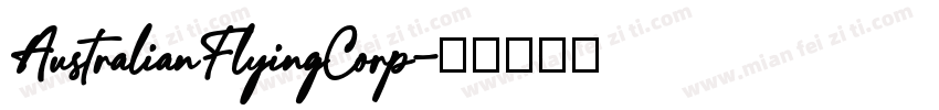 AustralianFlyingCorp字体转换