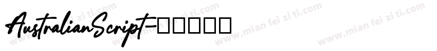 AustralianScript字体转换