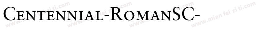 Centennial-RomanSC字体转换