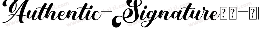 Authentic-Signature字体字体转换
