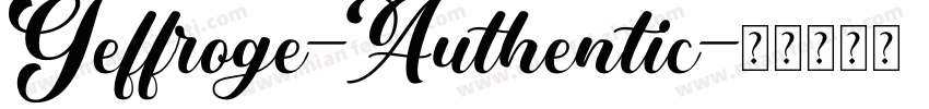 Geffroge-Authentic字体转换