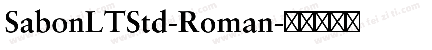 SabonLTStd-Roman字体转换