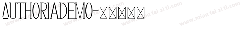 AuthoriaDemo字体转换