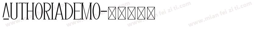 AuthoriaDemo字体转换