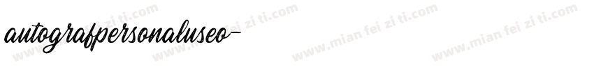autografpersonaluseo字体转换