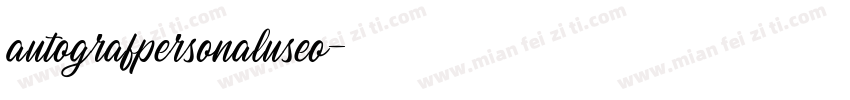 autografpersonaluseo字体转换
