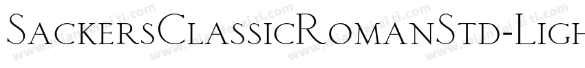 SackersClassicRomanStd-Light字体转换
