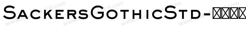 SackersGothicStd字体转换