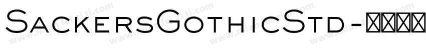 SackersGothicStd字体转换