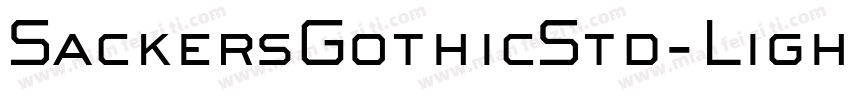 SackersGothicStd-Light字体转换