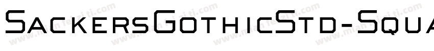 SackersGothicStd-Square字体转换