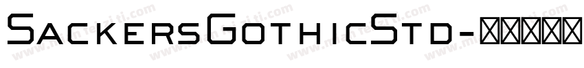 SackersGothicStd字体转换