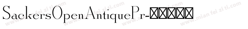SackersOpenAntiquePr字体转换