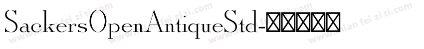 SackersOpenAntiqueStd字体转换