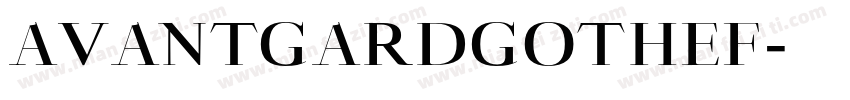 AVANTGARDGOTHEF字体转换