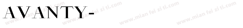 AVANTY字体转换