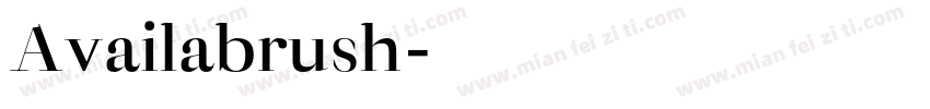 Availabrush字体转换
