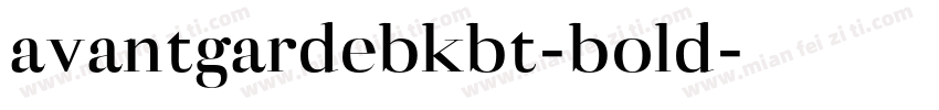 avantgardebkbt-bold字体转换