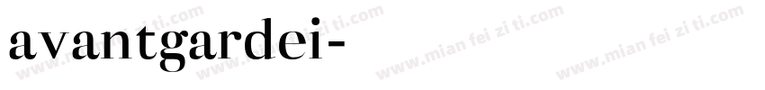 avantgardei字体转换