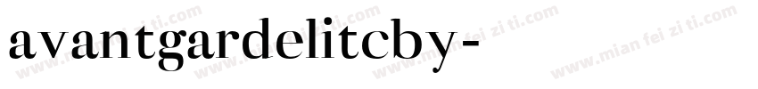 avantgardelitcby字体转换