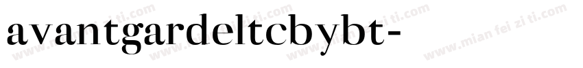 avantgardeltcbybt字体转换