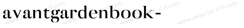 avantgardenbook字体转换