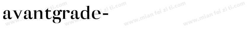 avantgrade字体转换