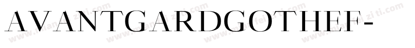 AVANTGARDGOTHEF字体转换