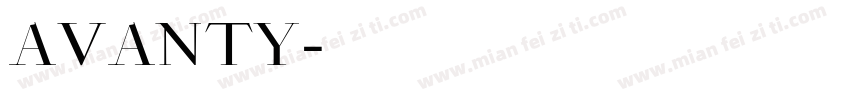 AVANTY字体转换