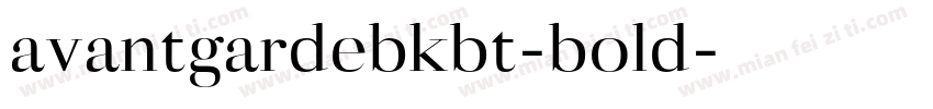 avantgardebkbt-bold字体转换