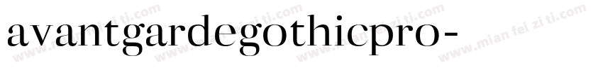 avantgardegothicpro字体转换