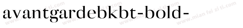 avantgardebkbt-bold字体转换
